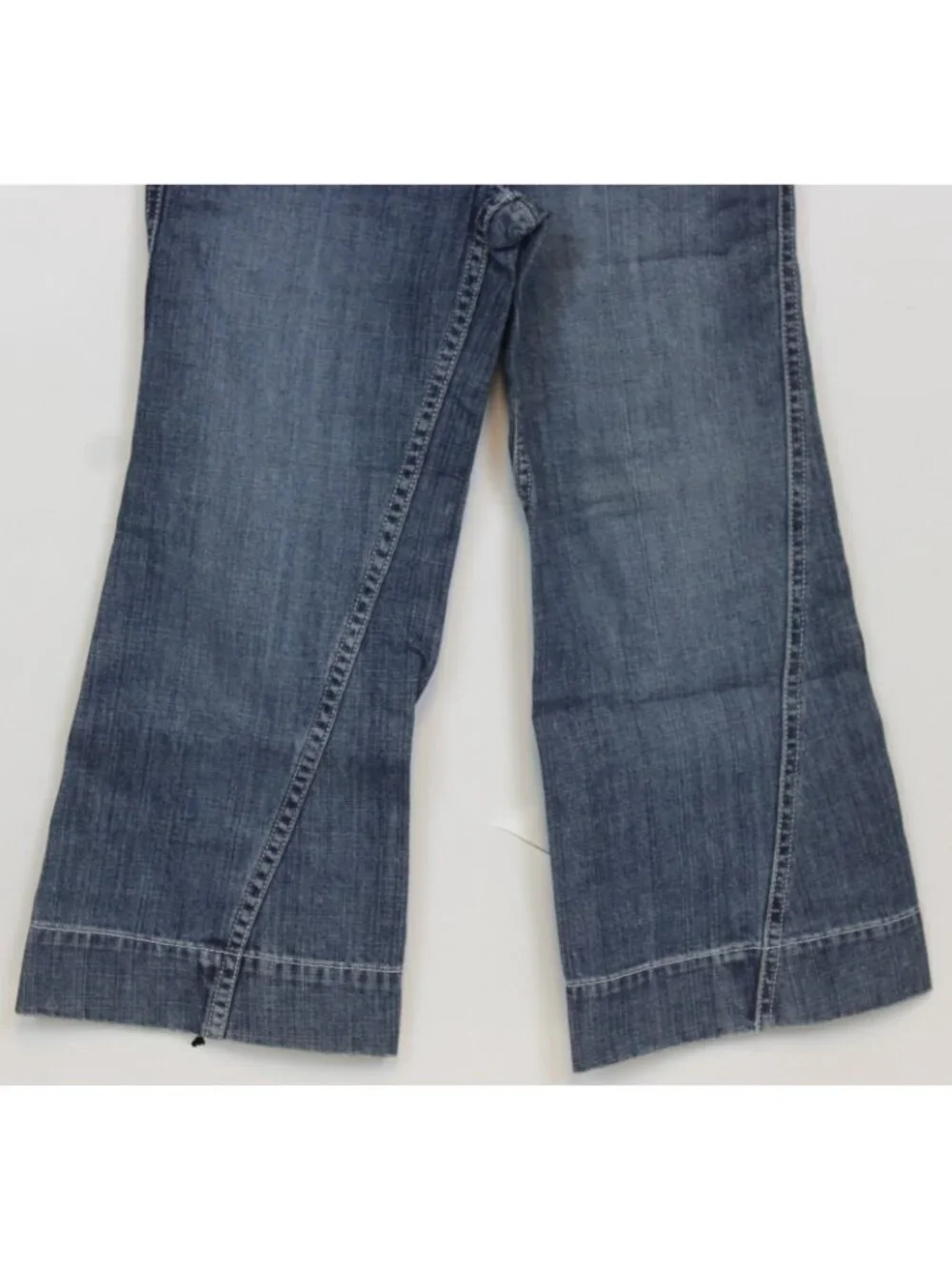 2008 Gymboree Tennis Match sz 5 Flared Jeans Ribbon Belt Adjustable Waist Wide
